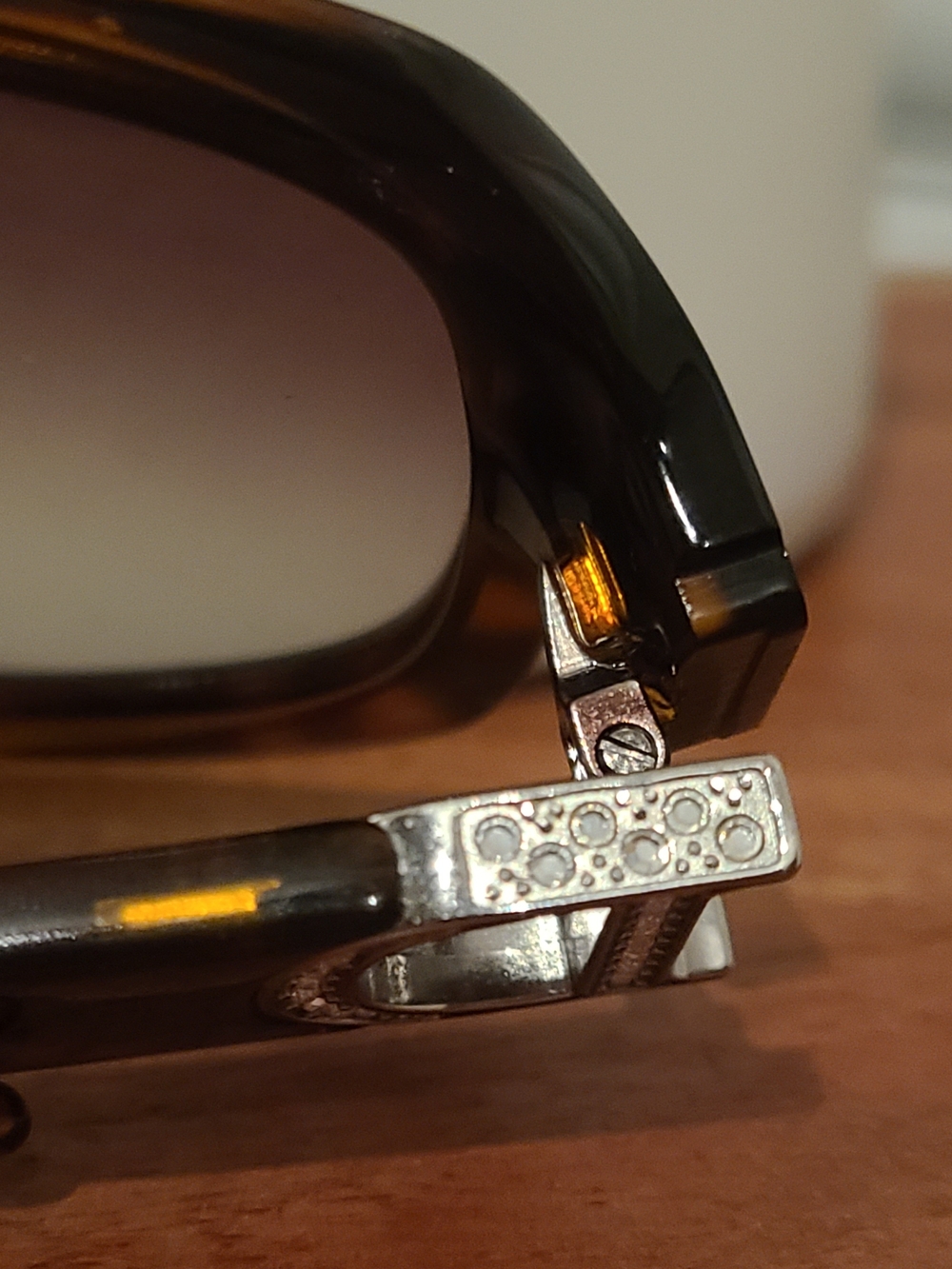Dior Women's Oversized Tortoiseshell Sunglasses with Crystal 'D' Accent - Picture 6 of 11